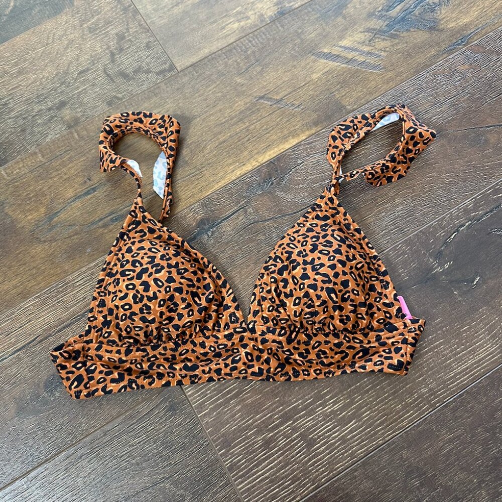 Women's Leopard Print Bikini Top